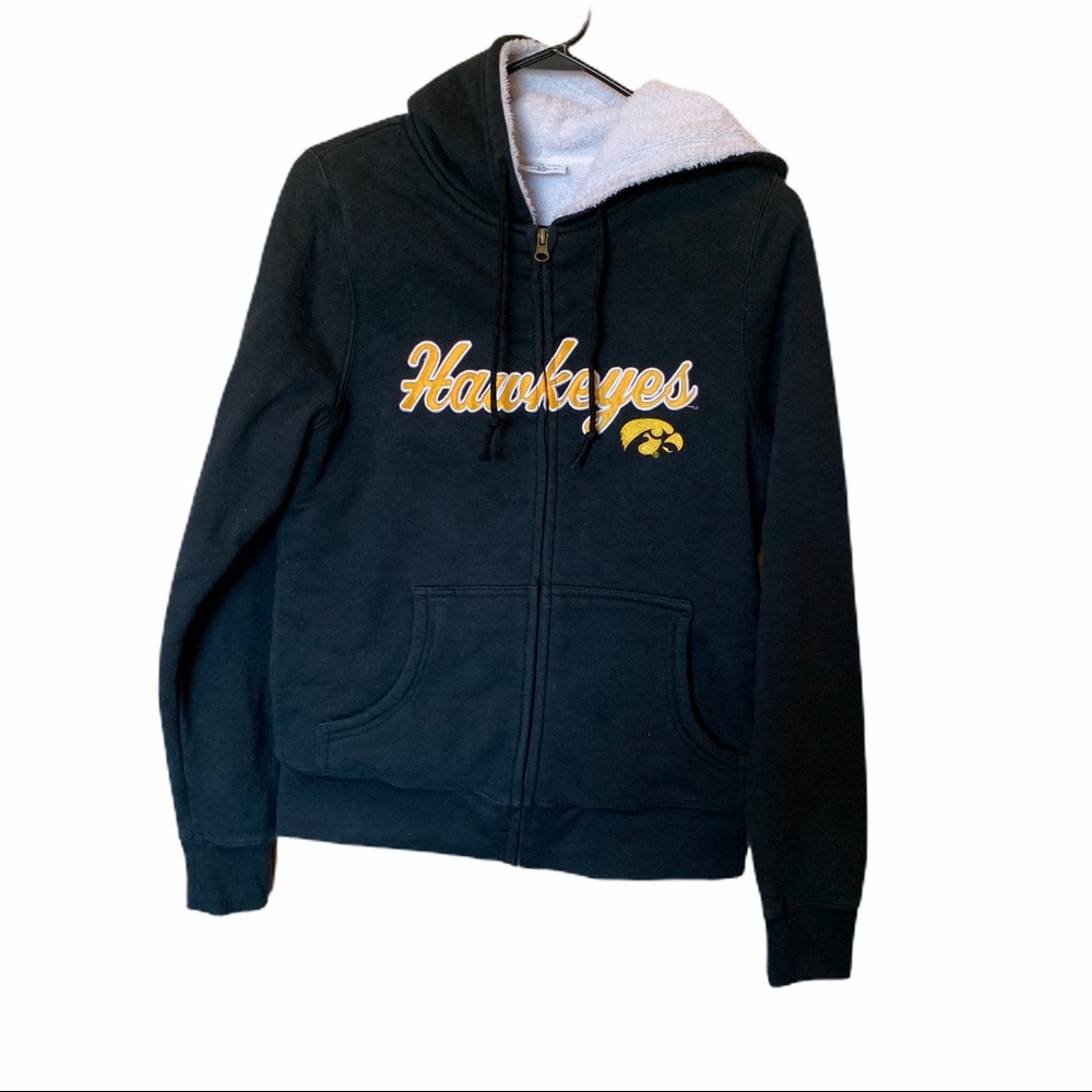 Knights Apparel Iowa hawkeyes fleece zip up large